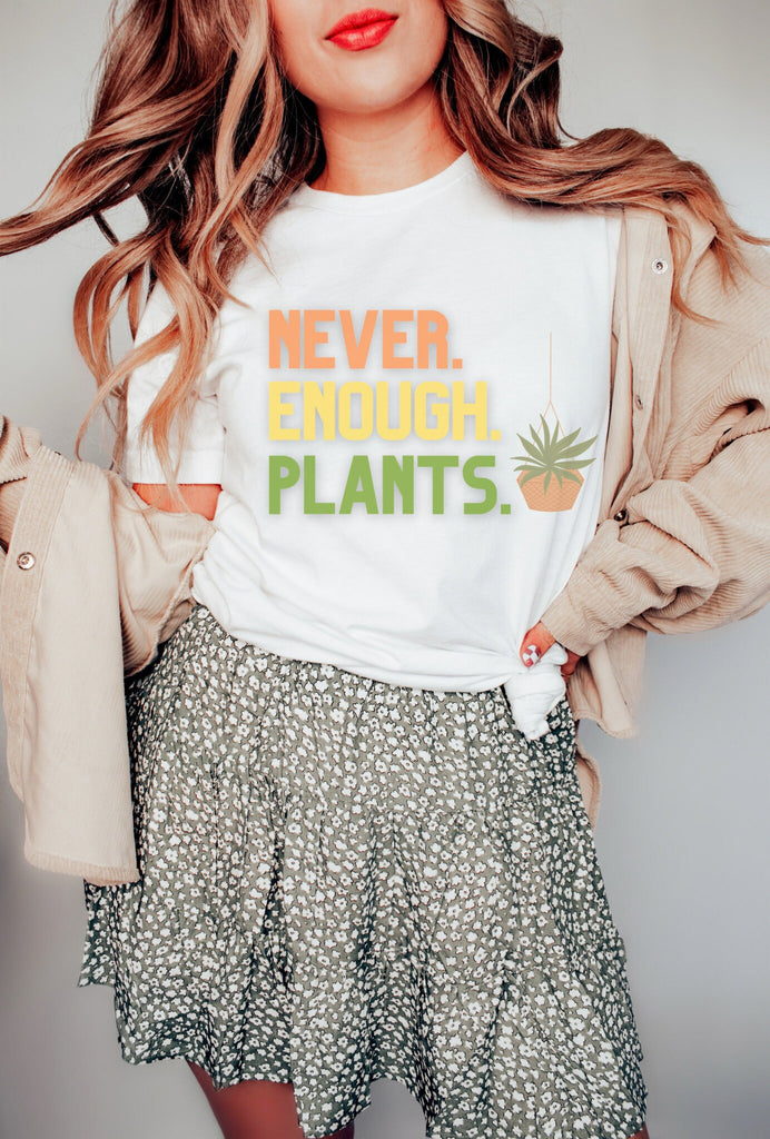 Plant Lover WHITE Shirt Plant Tee Plant Lover Gift Fun Gardening Shirt Plant T Shirt for her Gardening Gift Outdoors Shirt Camping Shirt