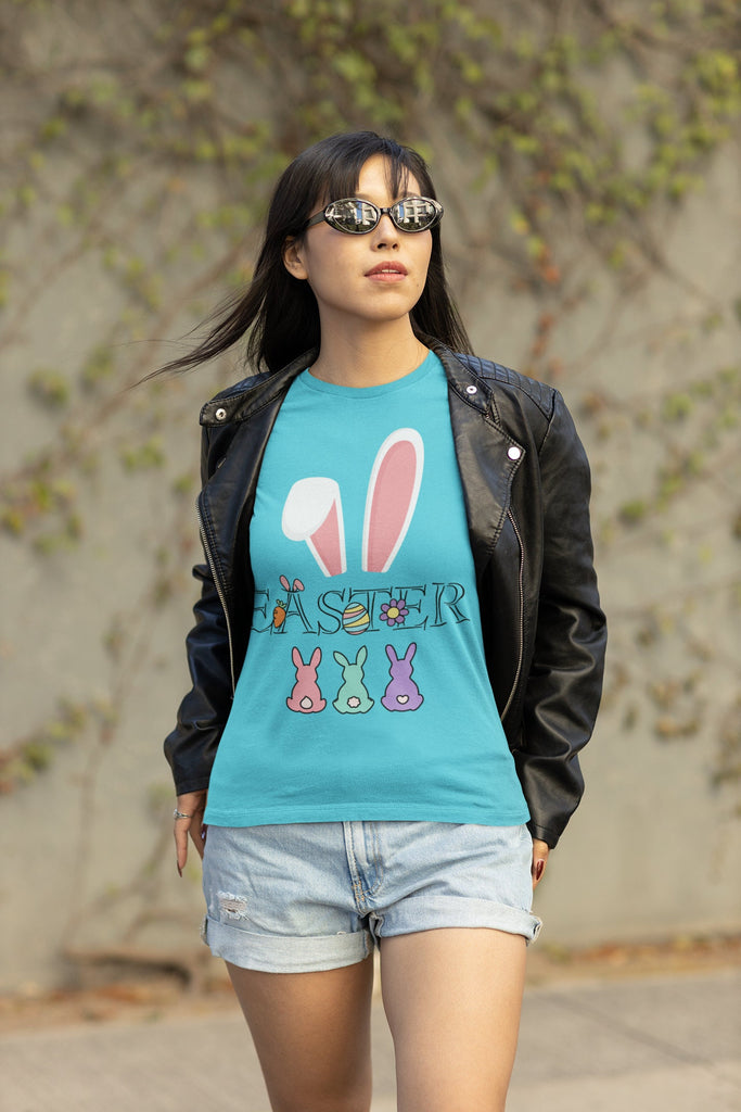 Easter Family TURQUOISE Top Easter Holiday Shirt Easter Matching Shirt Good Friday Tee Shirt Easter Day Shirt Mom Gift Cute Top Easter Egg