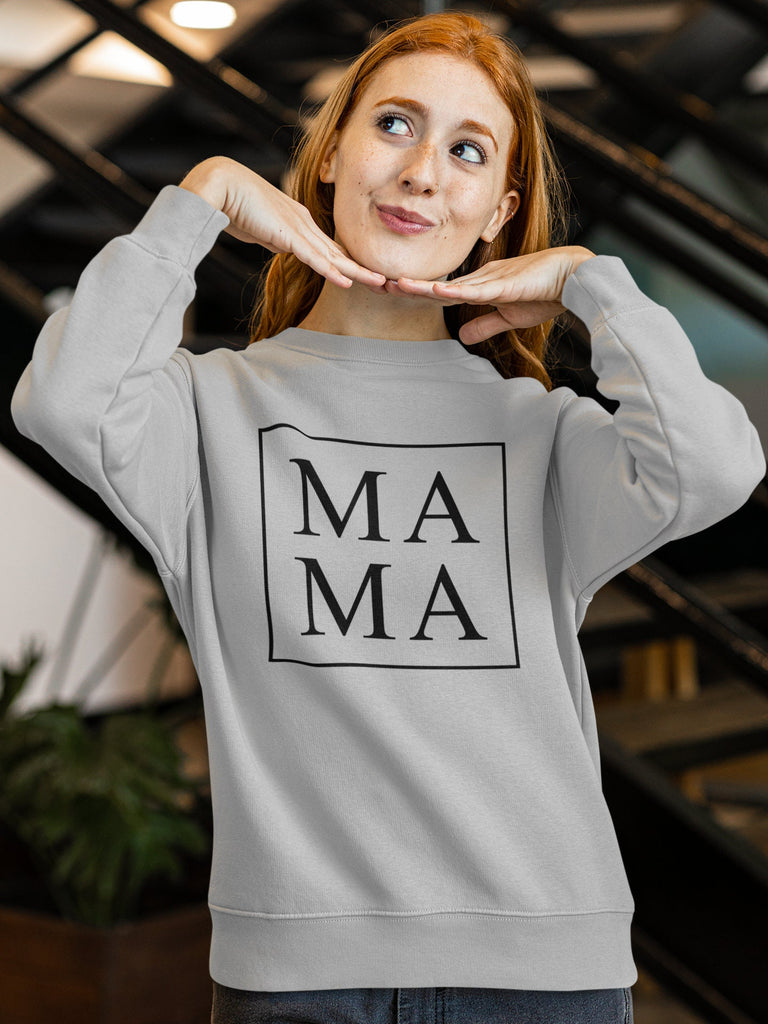 Daughter Mama GREY Sweatshirt Mom Sweater Mommy Top Mama Sweatshirt Cute Mom Sweater Mothers Day Gift Mom Life Sweatshirt Girl Mama Hoodie