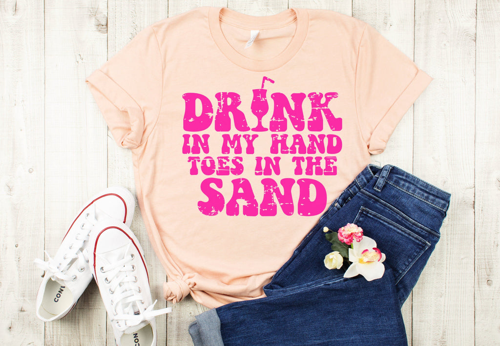 Toes In The Sand Vacation Shirt Funny Summer Shirt Summer Woman Shirt Beach Shirt Beach Booze Besties Beach Vacation Shirt Summer Tank Top