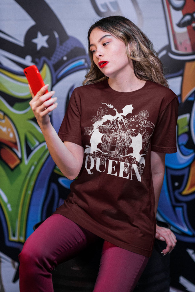 Rock MAROON T Shirt Freddie Mercury Queen Band Shirt Festival Clothing Rock Band T-Shirt 80s Nostalgia Vintage Queen Tshirt Queen Tee Top