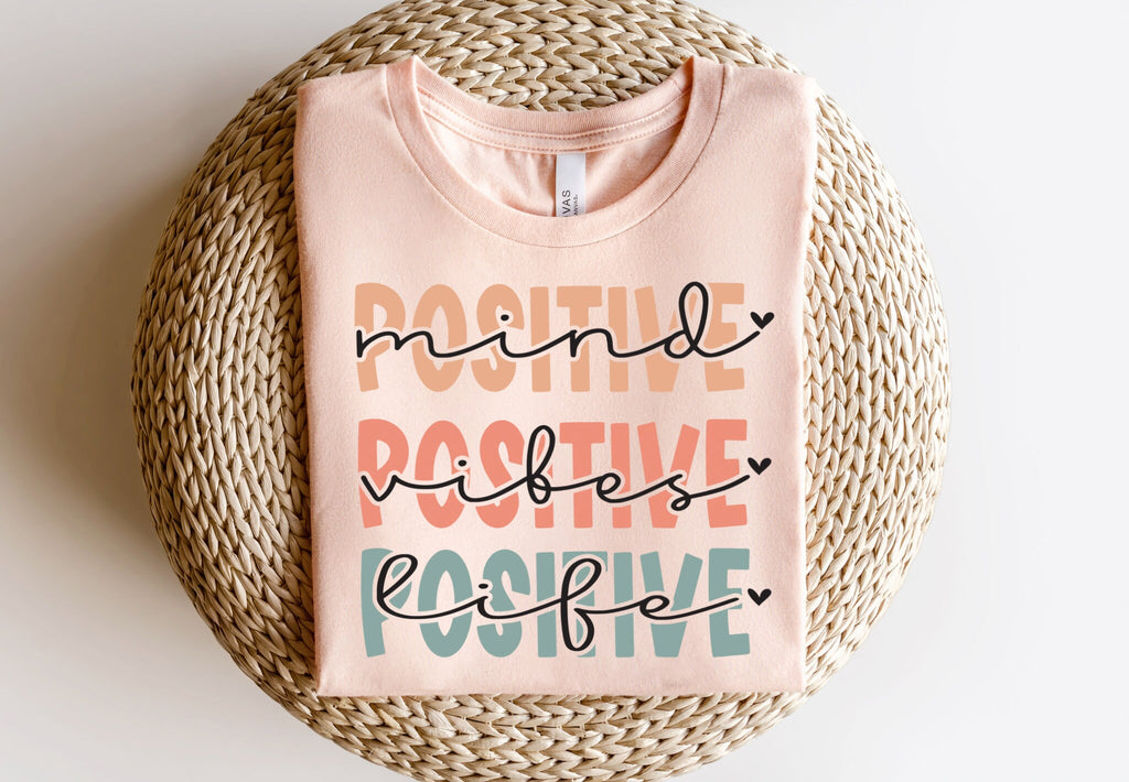 Positivity Vibes T Shirt Quote T Shirt Good Vibes Only Tee Vibes Shirt Positivity Tshirt Inspirational Saying Tee Mental Health Shirt Kind