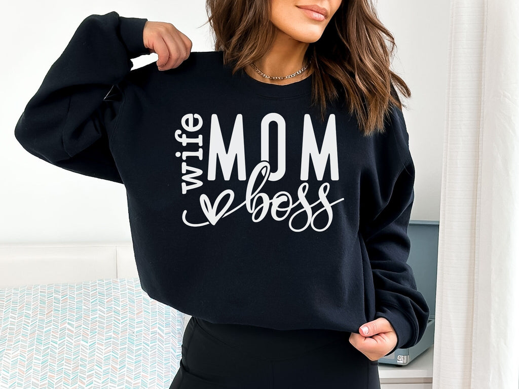 Motherhood Sweatshirt Wife Sweatshirt Wife Sweater Mama Sweatshirt Mom Sweatshirt Mommy Wife Hoodie Mother's Day Gift Mom Life Motherhood