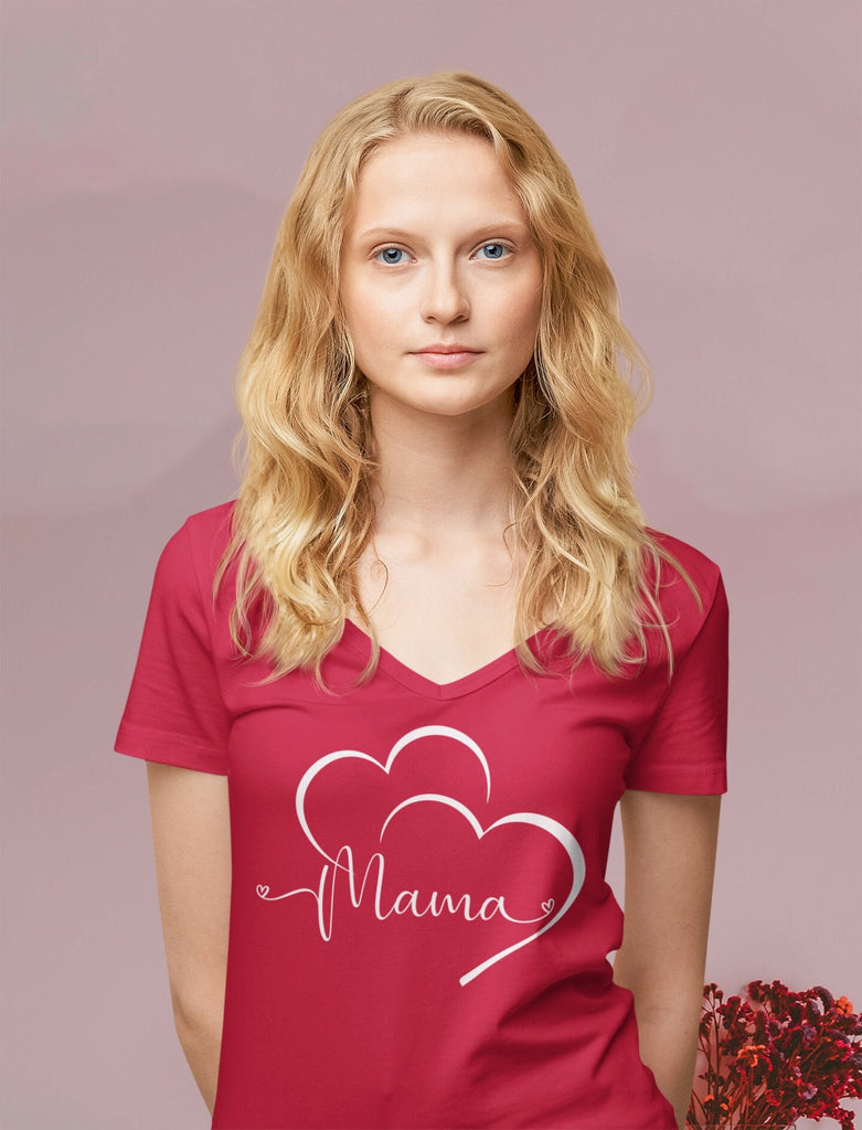 Mama Shirt Love T Shirt Valentines V Neck Shirt Lover Tee Shirt Red Valentines Tshirt Red Valentines Day Tee Gift Love Valentines T Shirt