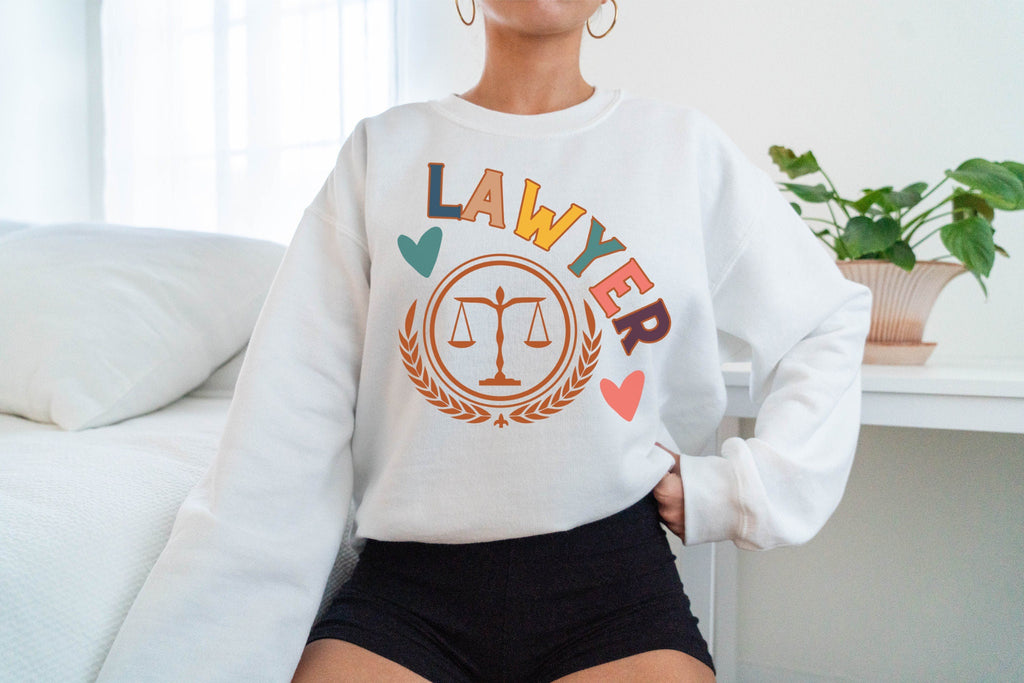 Lawyer Women in Law Sweatshirt Lawyer Sweatshirt Female Lawyer Sweatshirt Law School Graduate Gift Law Student Shirt Law Student Gift Lawyer