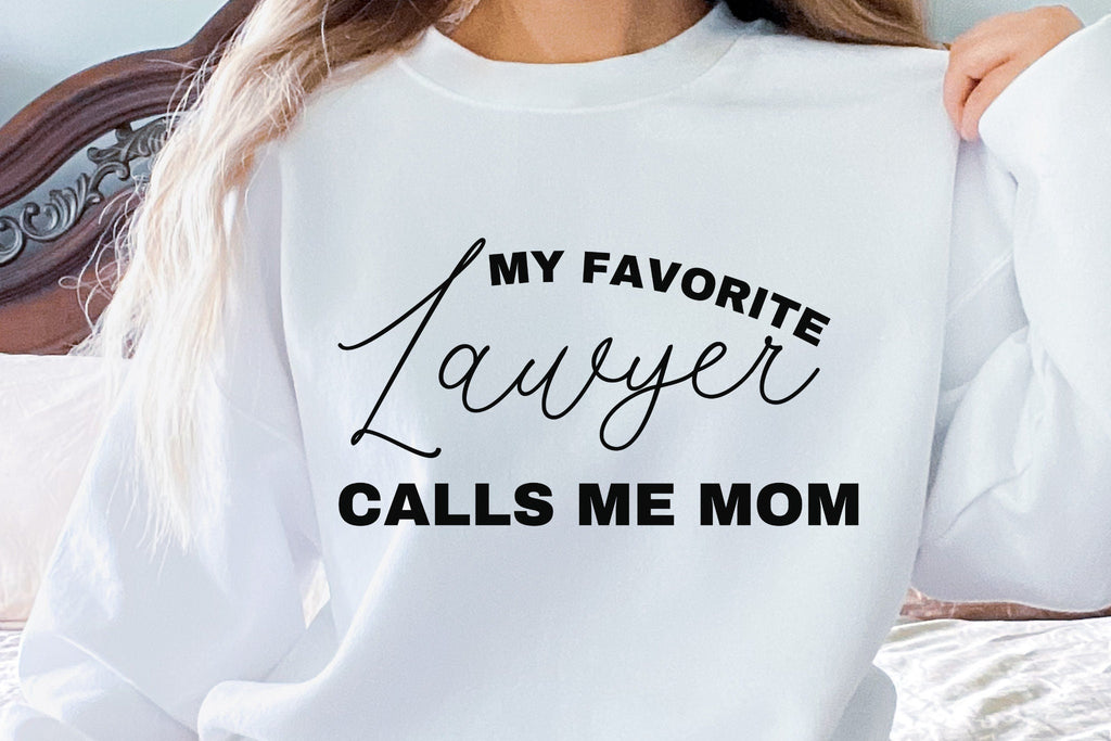 Favorite Lawyer Women in Law Sweatshirt Lawyer Sweatshirt Female Lawyer Sweatshirt Law School Graduate Gift Law Student Shirt Law Student