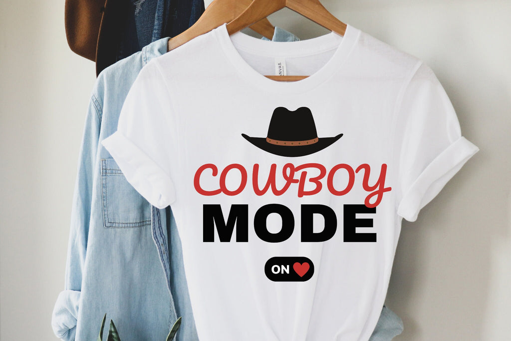 Cowboy Mode On Take Me Away Boho Cow Skull Shirt Howdy Shirt Wild West Shirt Western Graphic Tee Cowgirl Shirt Bull Skull Shirt Southwest