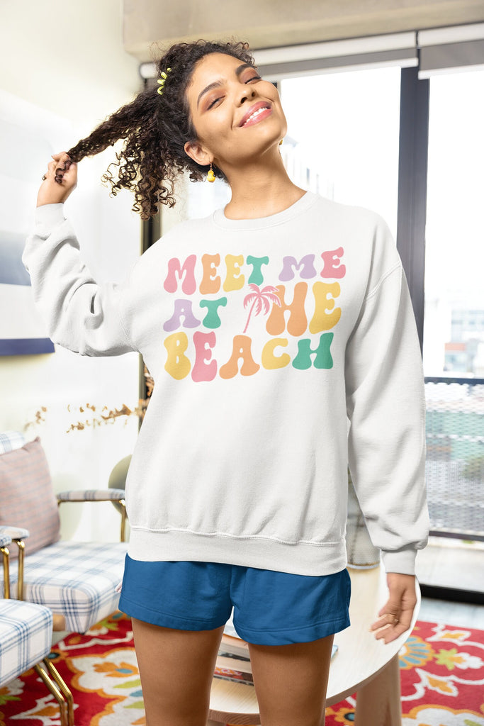 At The Beach Vacation Mode Summer Sweatshirt Funny Summer Sweatshirt Summer Woman Sweatshirt Beach Shirt Beach Booze Besties Beach Vacation