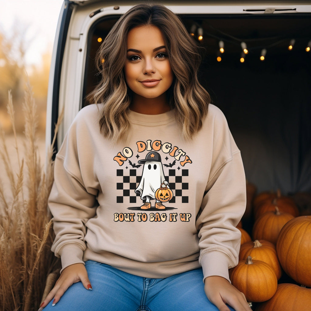 No Diggity Halloween Sweatshirt Horror Movie Shirt Halloween Sweatshirt Spooky Season Thanksgiving Shirt Halloween Graphic Tee Fall Pumpkin