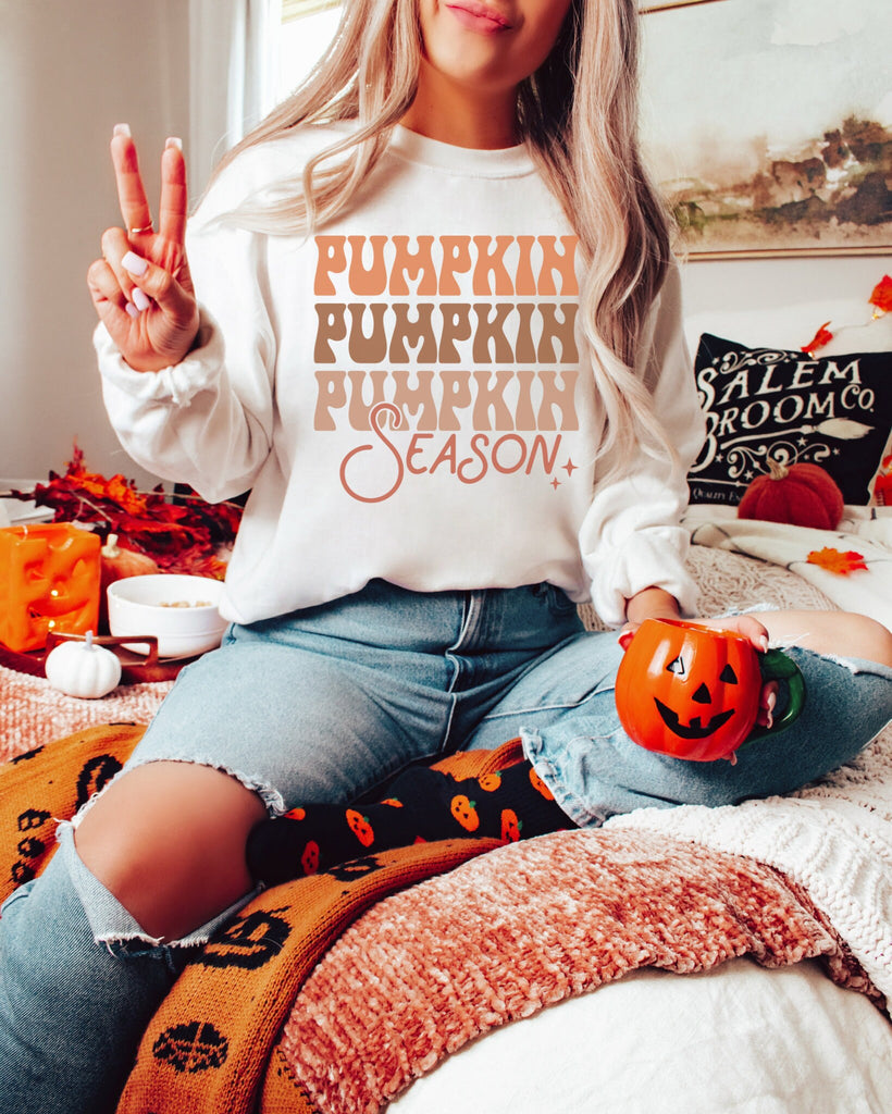 Fall Pumpkin Sweater Fall Sweatshirt Pumpkin Halloween Sweatshirt Pumpkin Shirt Fall Sweatshirt Spooky Season TShirt Fall Shirts For Women