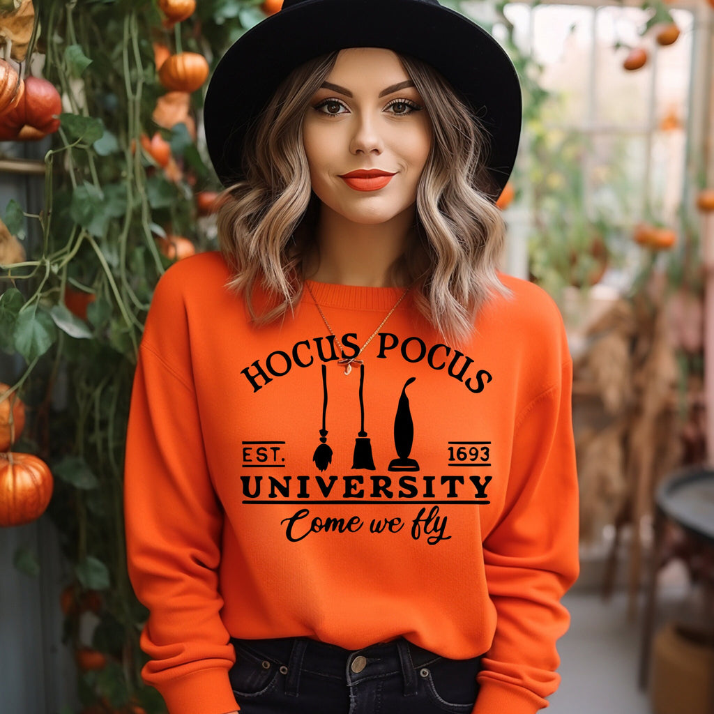 Halloween University Sweatshirt Horror Movie Shirt Halloween Sweatshirt Spooky Season Thanksgiving Shirt Halloween Graphic Tee Fall Pumpkin