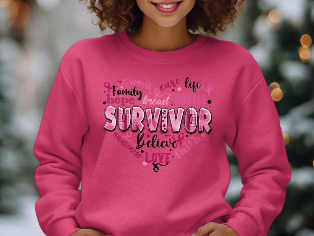 Breast Cancer Sweatshirt Support The Fighters Shirt Admire The Survivors Shirt Honor The Taken Pink Ribbon Shirt Breast Cancer Awareness