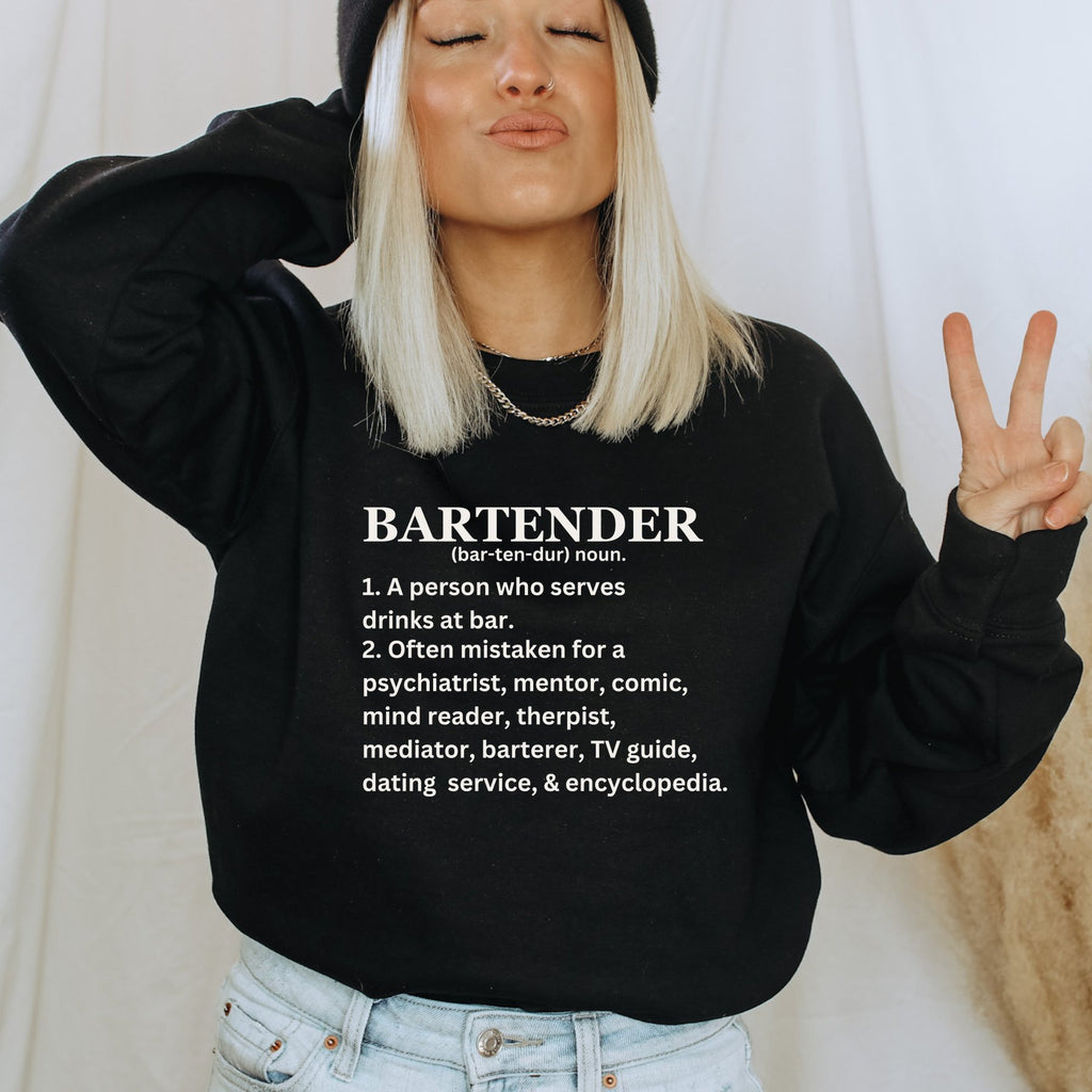 Bartender Sweatshirt Funny Bartending TShirt Bartender Gift Coffee Shirt Barmen Tee Waitress T Shirt Intoxicologist Shirt