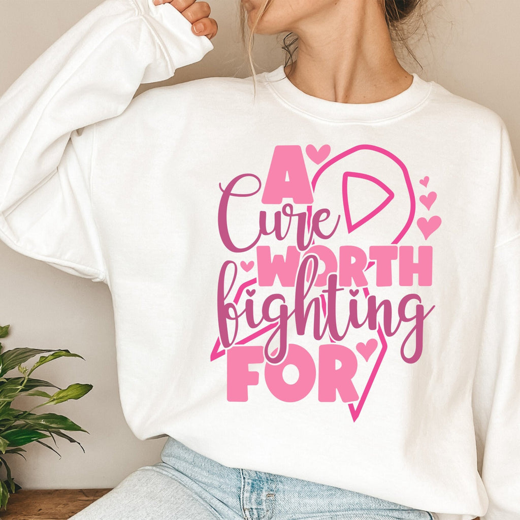 Breast Cancer Sweatshirt Support The Fighters Shirt Admire The Survivors Shirt Honor The Taken Pink Ribbon Shirt Breast Cancer Awareness