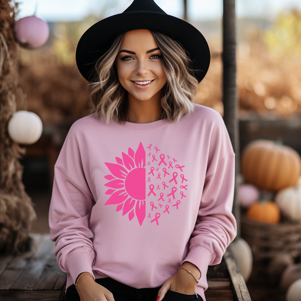 Breast Cancer Sweatshirt Support The Fighters Shirt Admire The Survivors Shirt Honor The Taken Pink Ribbon Shirt Breast Cancer Awareness